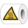 ISO Veiligheidspictogram - Waarschuwing: Warm oppervlak, W017, Gelamineerd polyester, 25x22mm, Waarschuwing: Warm oppervlak